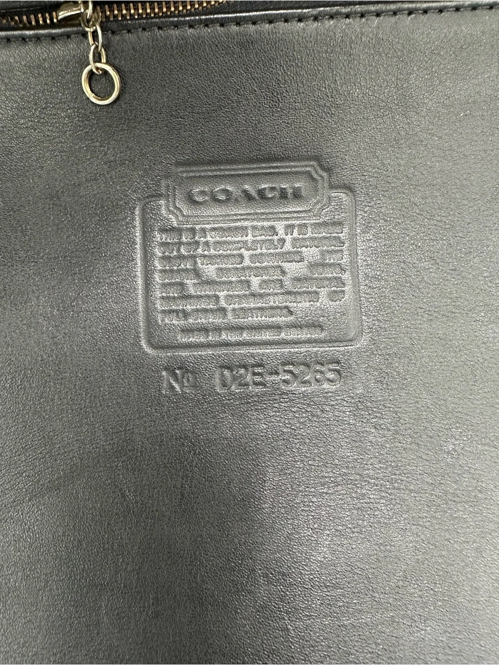 Coach Lexington Briefcase 5265 Black Leather Vintage 2002 Messenger Bag